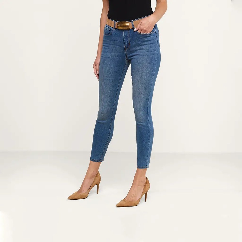 L'Agence Margot High Rise Skinny Jeans Light Vintage Blue Size 26 Made in USA